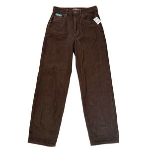 NWT Empyre Tori Skate Corduroy Pants Sz 5 Straight Leg Carafe Brown Grunge 90s